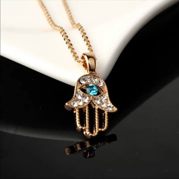 Hamsa Pendant Necklace - Picture 2 of 3